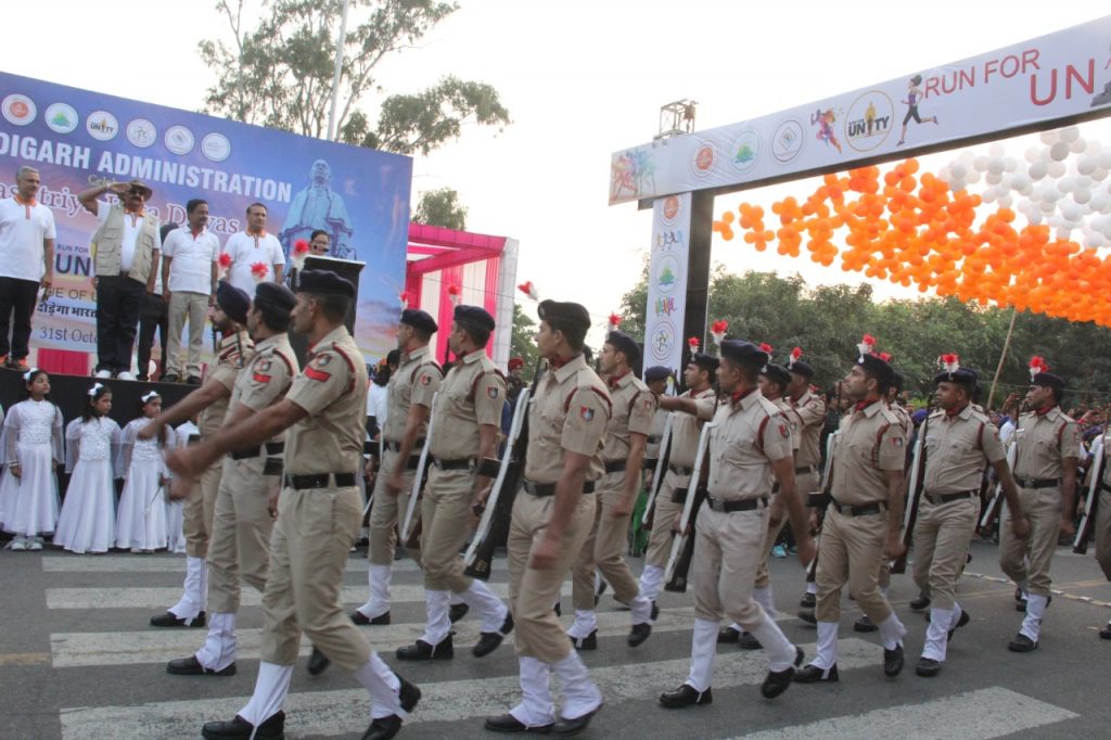 Administrator Flags off Run for Unity at Sukhna Lake: