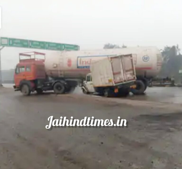 Kanpur Big Breaking News: Collision between tanker and pickup filled with LPG gas, 10 km long jam