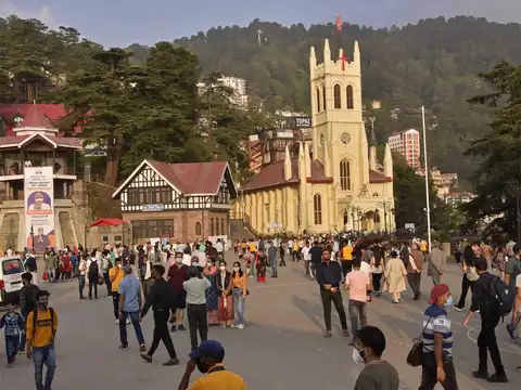 Mall Road in Hill Stations